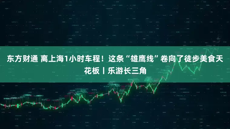 东方财通 离上海1小时车程！这条“雄鹰线”卷向了徒步美食天花板丨乐游长三角